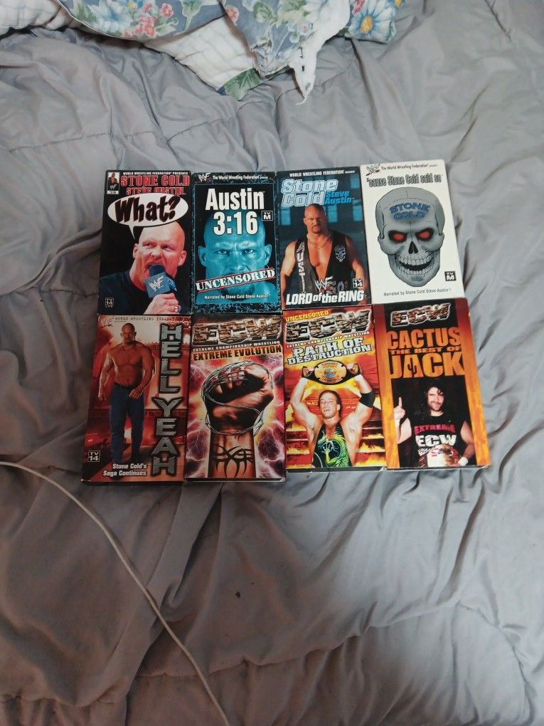 WWF/ECW VHS TAPES STONE COLD/ECW