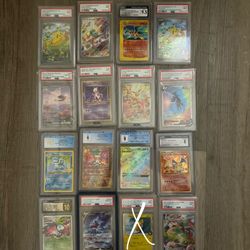 Pokemon Graded Slabs Collection Bundle Lot CGC PSA