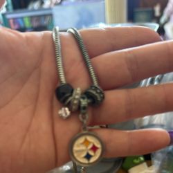 Pittsburgh Steelers Euro Bead Necklace 