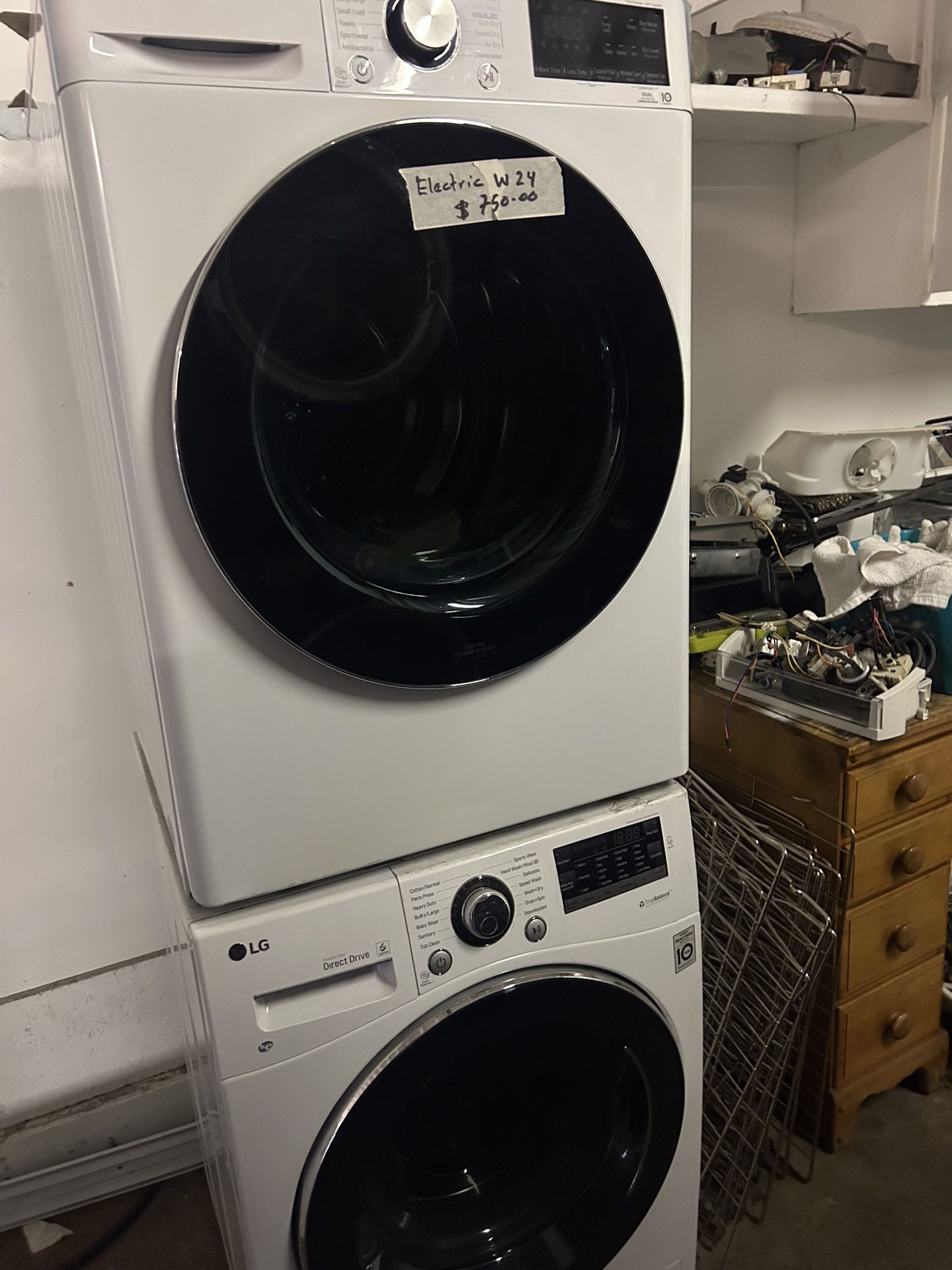LG Washer And Electric Dryer (W 24 Inch)