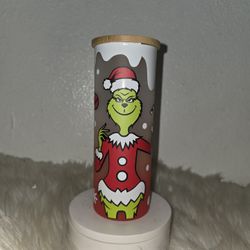The Grinch Glass Tumbler