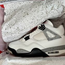 White Cement Air Jordan 4 2025 Release Authentic No Receipt.