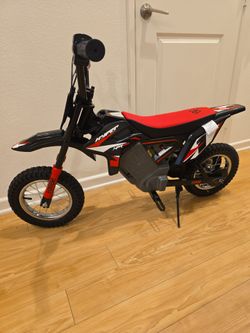 kids electric Dirt Bike 24 Volt Electric Motorcycle for Kids' - Exclusive Red/Black