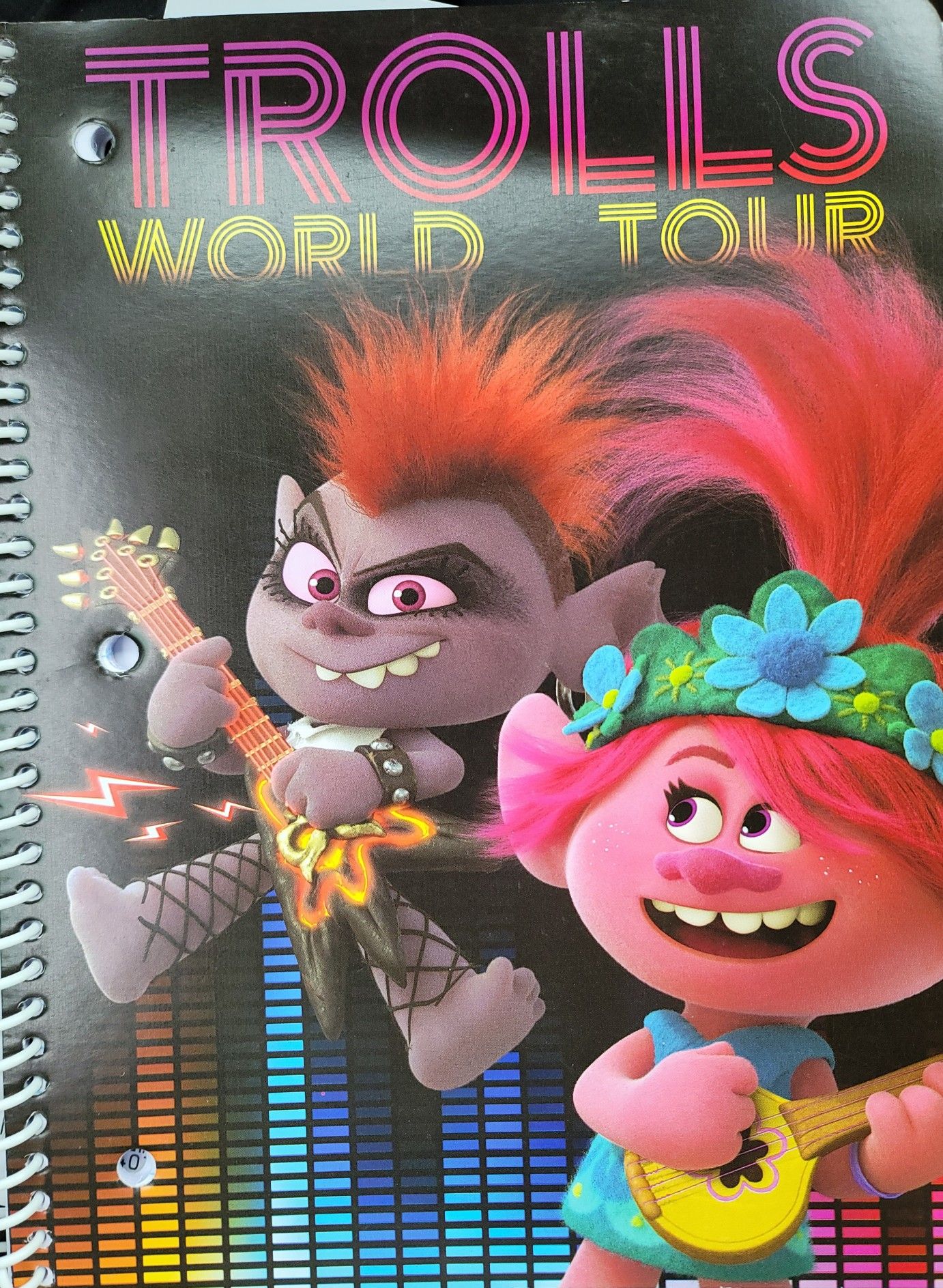 (2) Trolls world Tour spiral notebook