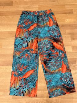 Shein Tropical Print Pants
