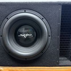 Skar Audio 12” 2500W Sub, Ported Box, Hifonics Amp BRZ1200.1D 1200 W