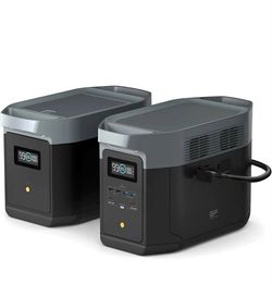 Ecoflow delta max2000 power station with extra battery combo 4000wh capacity