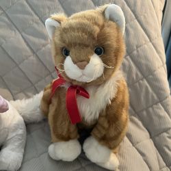 Orange Tabby Cat Plush 