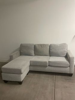 Gray Sectional Sofa with Moveable Chaise