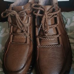 Fashion Brand 100% Caoutchouc Rubber Brown Winter Boots