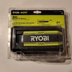 NEW RYOBI OP40404 40V 4.0Ah HIGH CAPACITY LITHIUM-ION BATTERY - GENUINE RYOBI OEM