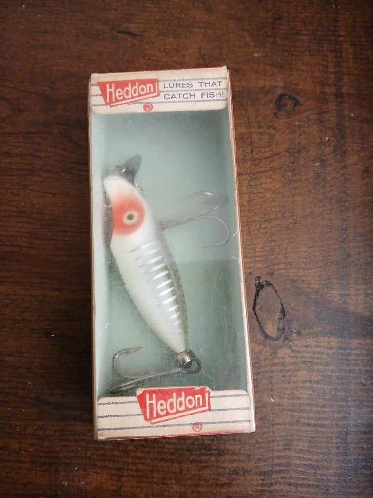 NOS Vintage Heddon River Runt Spook Sinker 9110 XRW Fishing Lure W/ Original Box