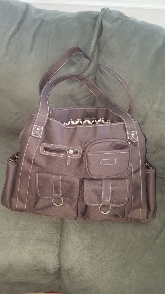 Baby bag - with multiple compartments, like new