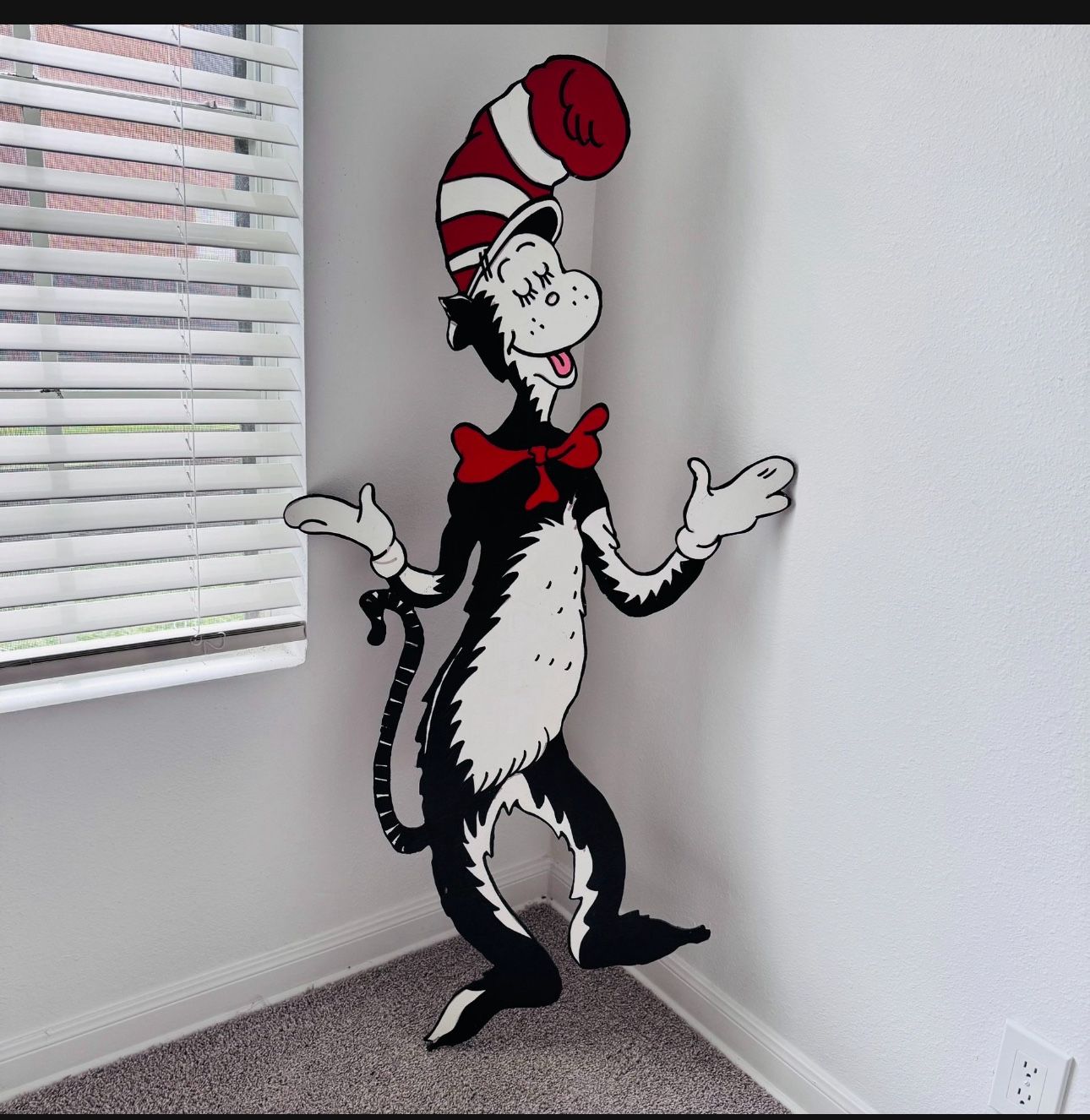 Dr. Seuss- Cat In The Hat School Classroom Theme - Giant Bulletin Board Cut Panel, about 4 Feet 