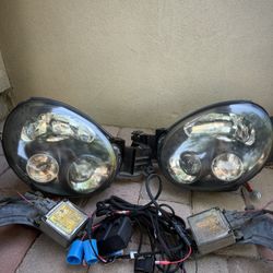 JDM HID Headlights Bugeye 02-03 WRX STi Rare ballasts wiring kit plug and play