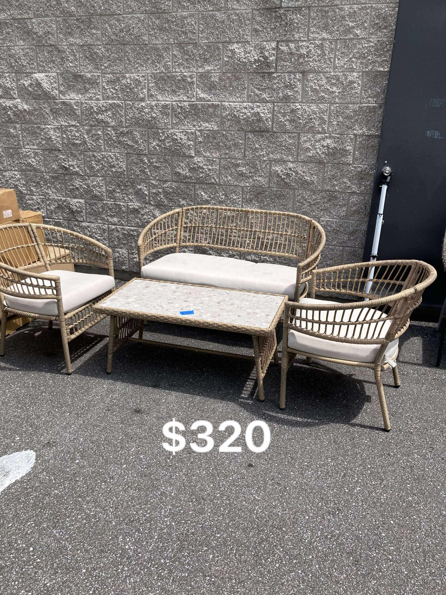 4 Piece Outdoor Patio Set