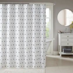 Madison Park Lauren Shower Curtain - Grey