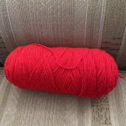 A Large Yarn Color Red