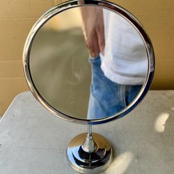 The NOVA by Ton Jon 10” Magnifying Make-Up Mirror Adjustable Chrome Stand