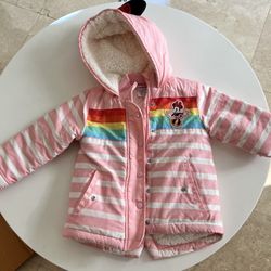 Disney Minnie Mouse Girl Pink Jacket Size 2