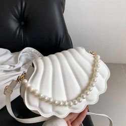 Cute White Beach Aesthetic Handbag 