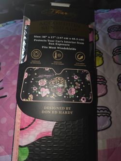 Ed Hardy car sun shade