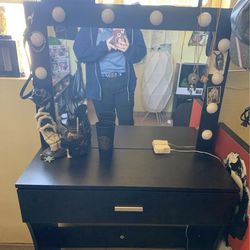 Vanity Mirror Desk 