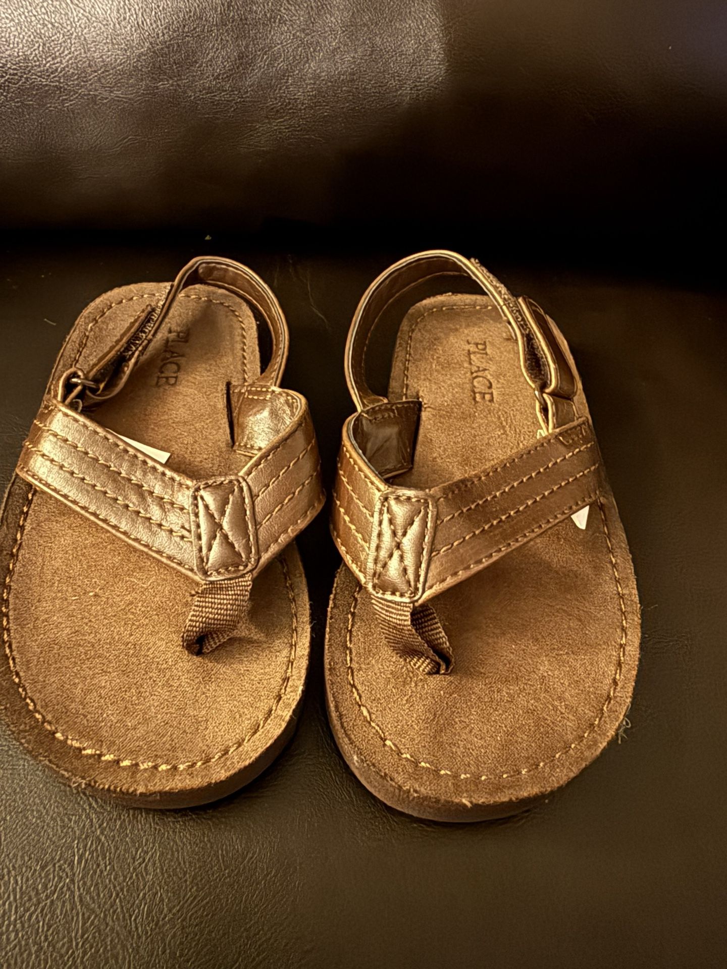 Boys Faux Leather Sandal