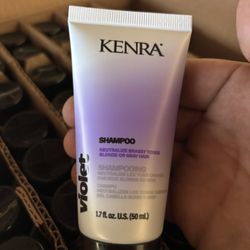 Kenra Violet Shampoo 1.7 Oz, Neutralizes Brassy Tones