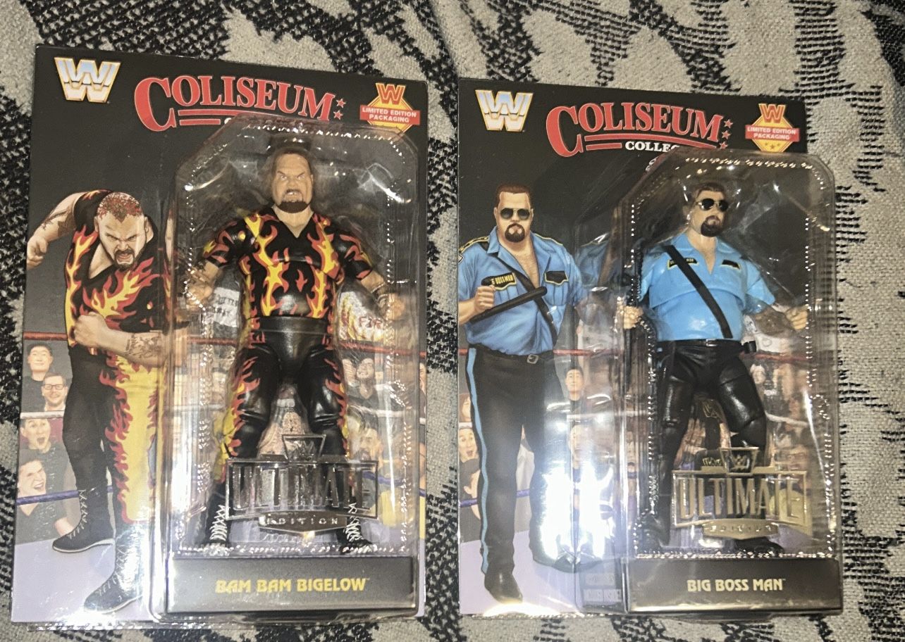 WWE Ultimate Edition Coliseum Collection Bam Bam Bigelow & Big Boss Man Chase Variant