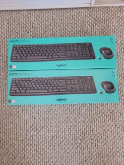 Logitech 18" keyboard and mouse with chip
