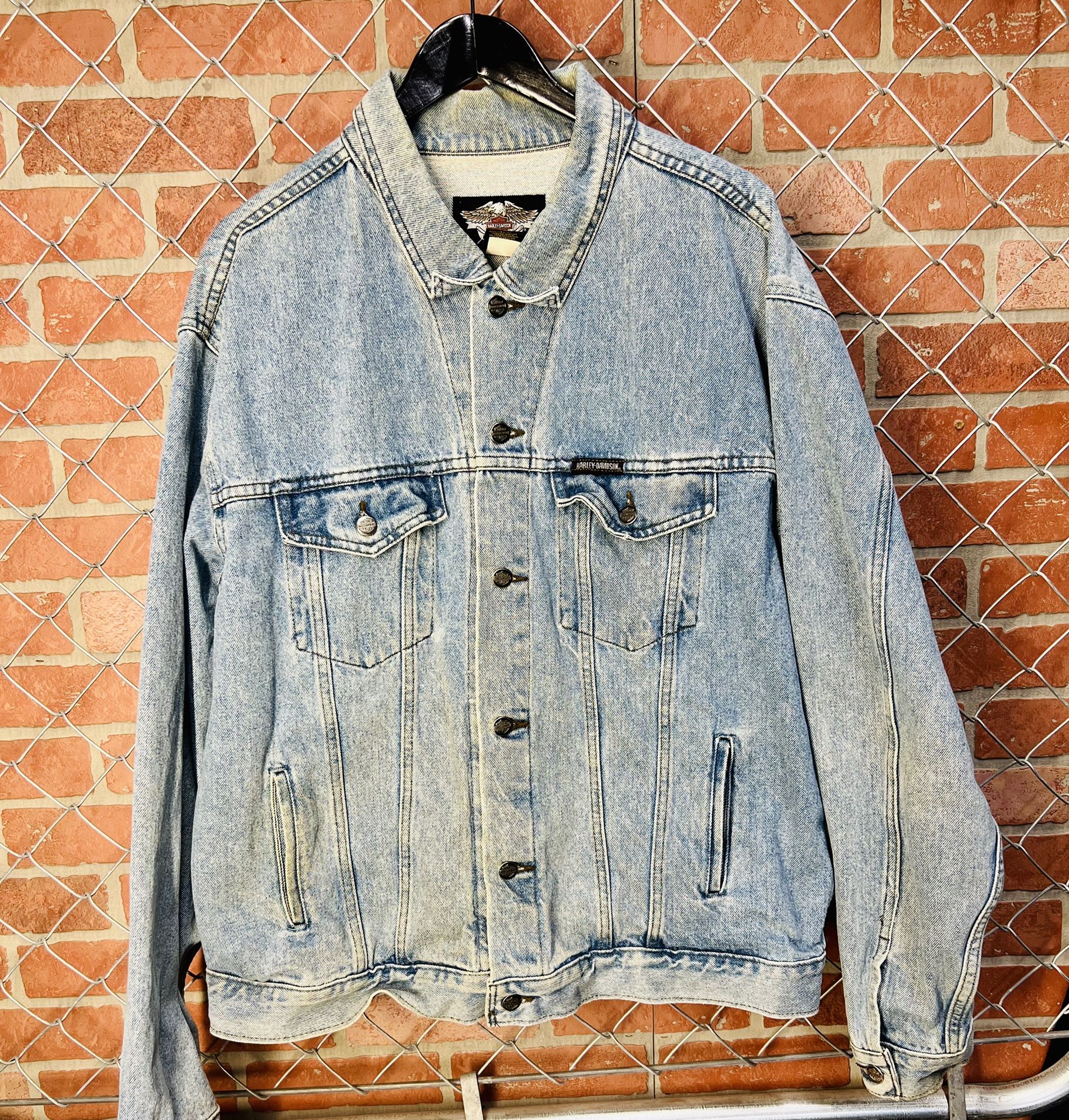 Harley Davidson Denim Jacket Size: 2X
