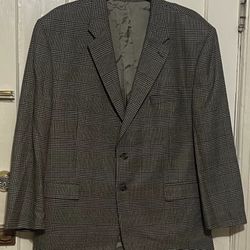 Men's LAUREN Ralph Lauren Brown 100% Lambs' Wool Blazer Suit Jacket Size 50R