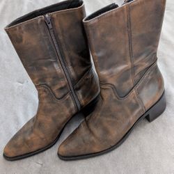 Leather Western Boots