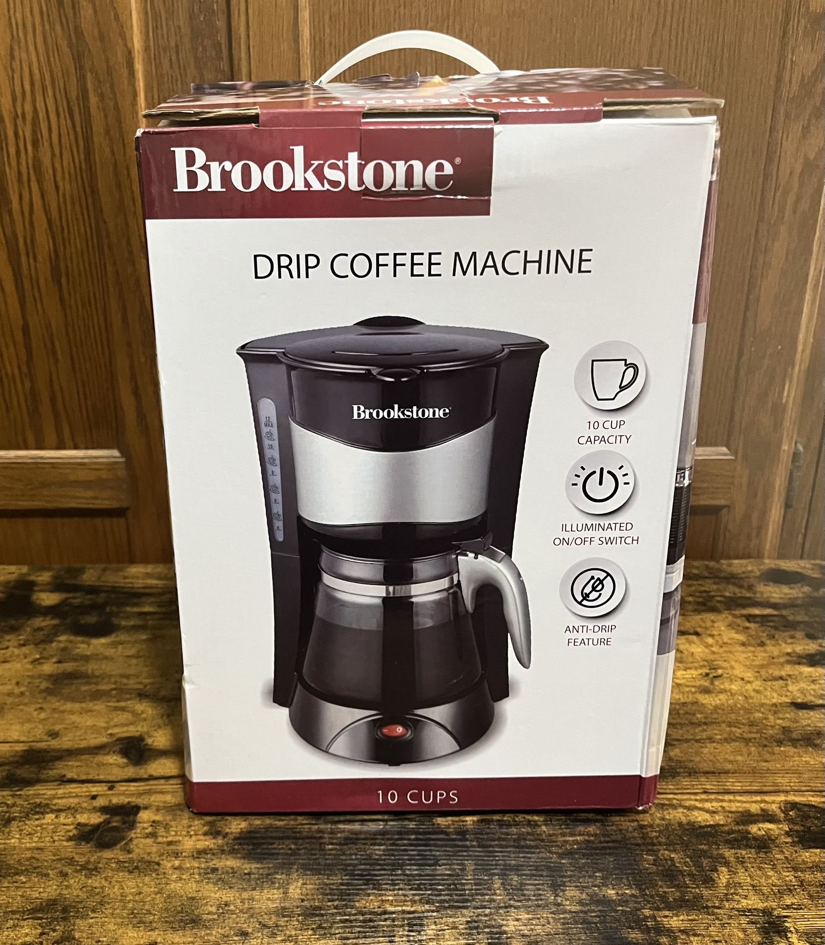 *NEW* Brookstone 10-Cup Drip Coffee Machine
