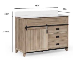 48" BATHROOM VANITY NEW