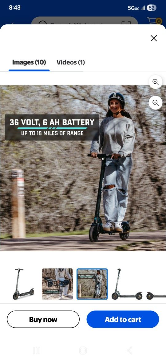 Gotrax G3 Plus Electric Scooter, 10" Pneumatic Tires