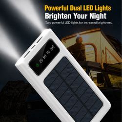 [NEW] 10000mAh Solar Power Bank - White Only