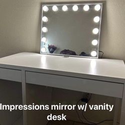 Vanity With Impressions Mirror 