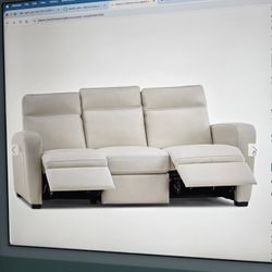 Natuzzi Leather Reclining Sofa & Loveseat