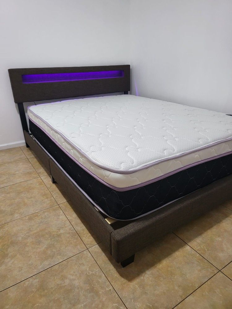 NEW QUEEN PILLOWTOP MATTRESS and BOX SPRING. Bed Frame Sold Separately Furniture