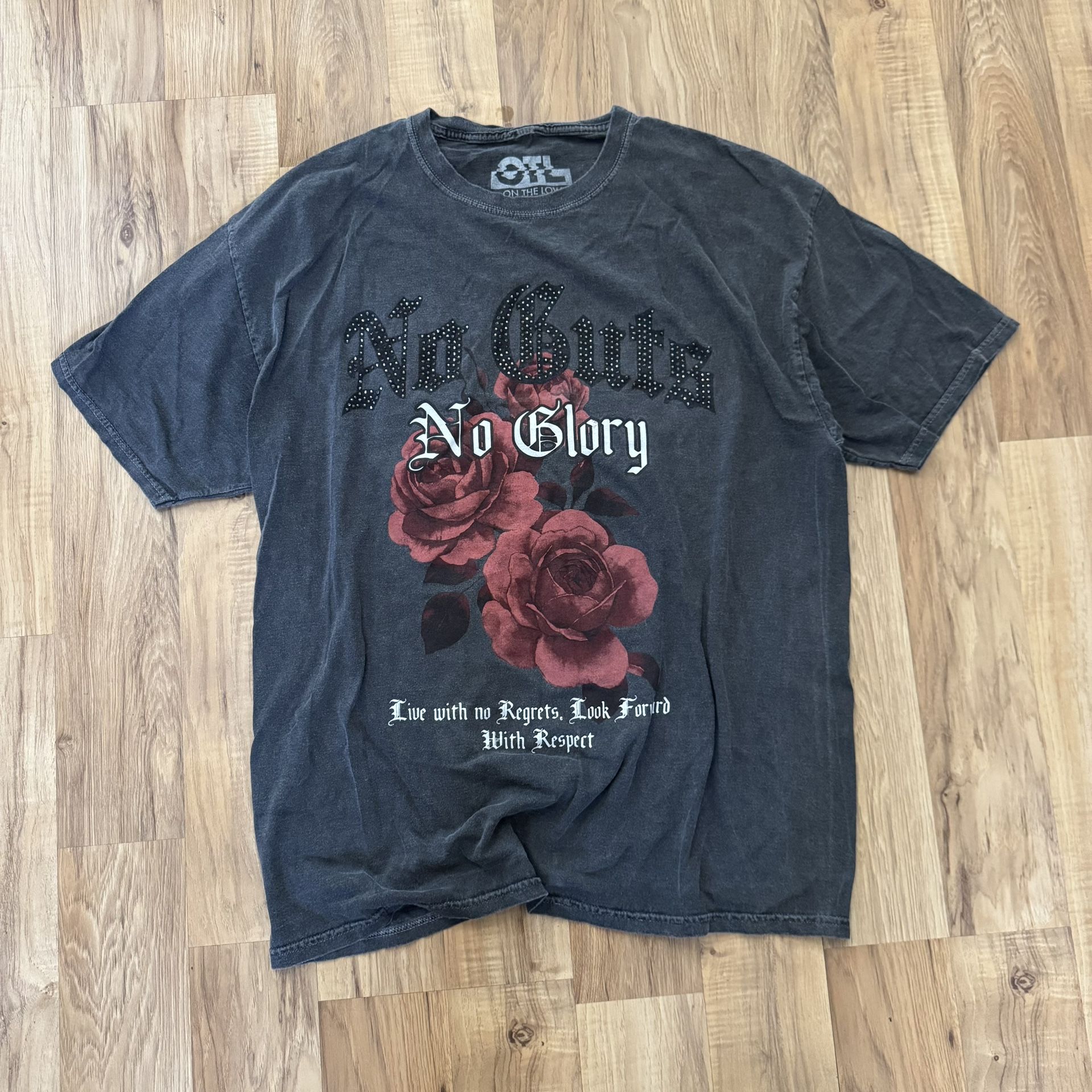 Gray Graphic Tee Shirt