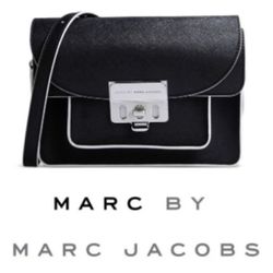 Marc by Marc Jacobs Leather Lip Lock Bag