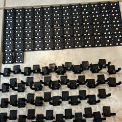 Hafele Plinth Clips Black Panel Clips (50 sets 100 pieces)