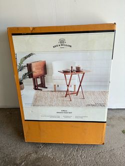snack tray table set