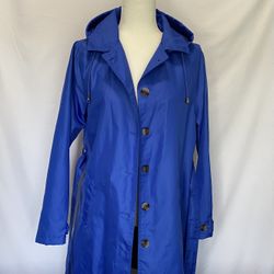 Capelli blue rain jacket size small