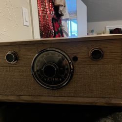 Victrola Record Player Farmhouse Style