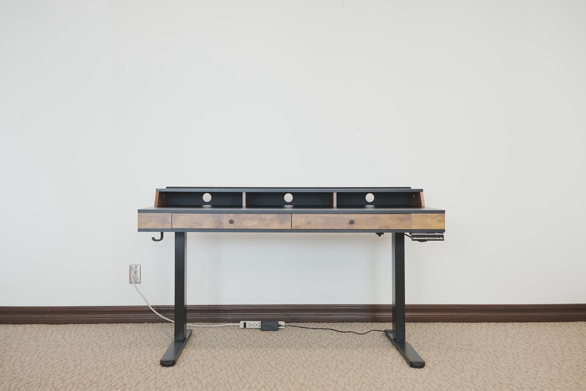 55*24 Standing desk With 2 Drawers Unboxed