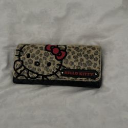 Leopard Print Hello Kitty Wallet