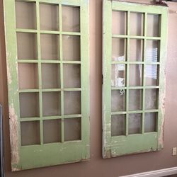 Large Antique Sliding Doors 